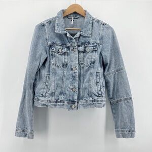 Free People Rumors Denim Blue Women's Jacket size small